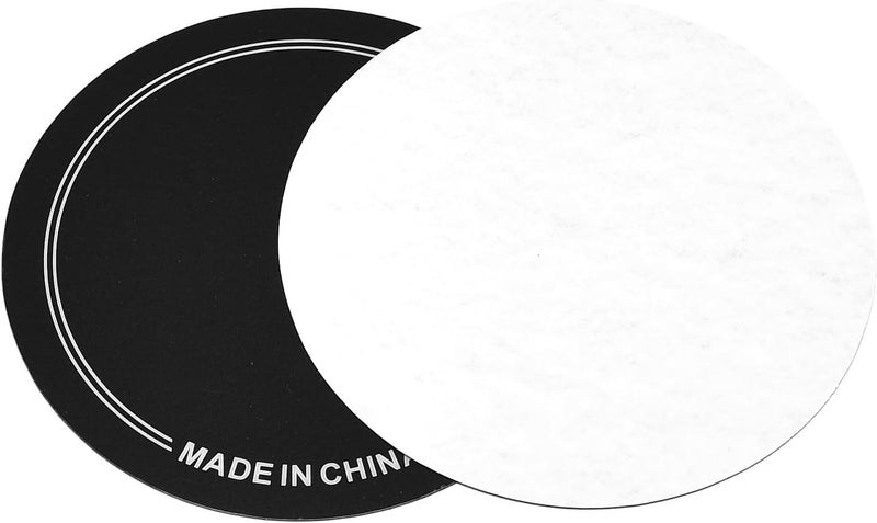 Surf turtle 2 PCS Single Pedal Patch,Self-Adhesive Drumhead Patch Protector for Kick Drum Percussion Accessories,Black - Image 3